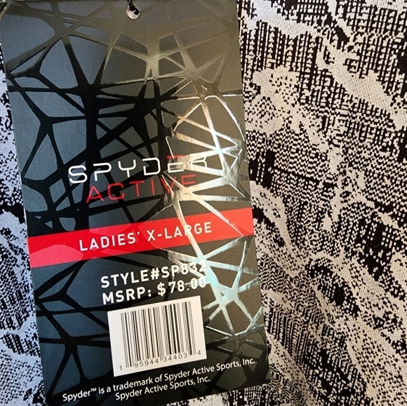 Spyder Acrive half-zip Pullover long sleeve sweatshirt Size XL New - Picture 4 of 6